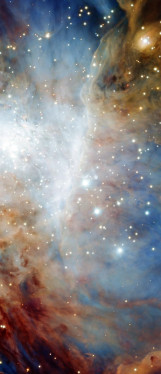 Orion nebula face & form multiple 3 light
